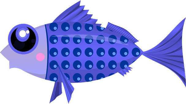 Colorful Cartoon Fish Illustration PNG
