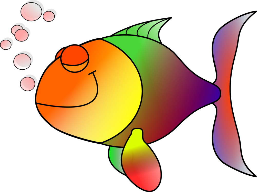 Colorful Cartoon Fish PNG