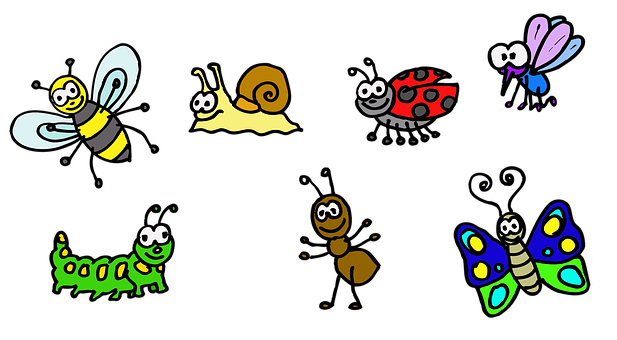 Colorful_ Cartoon_ Insects_ Collection PNG