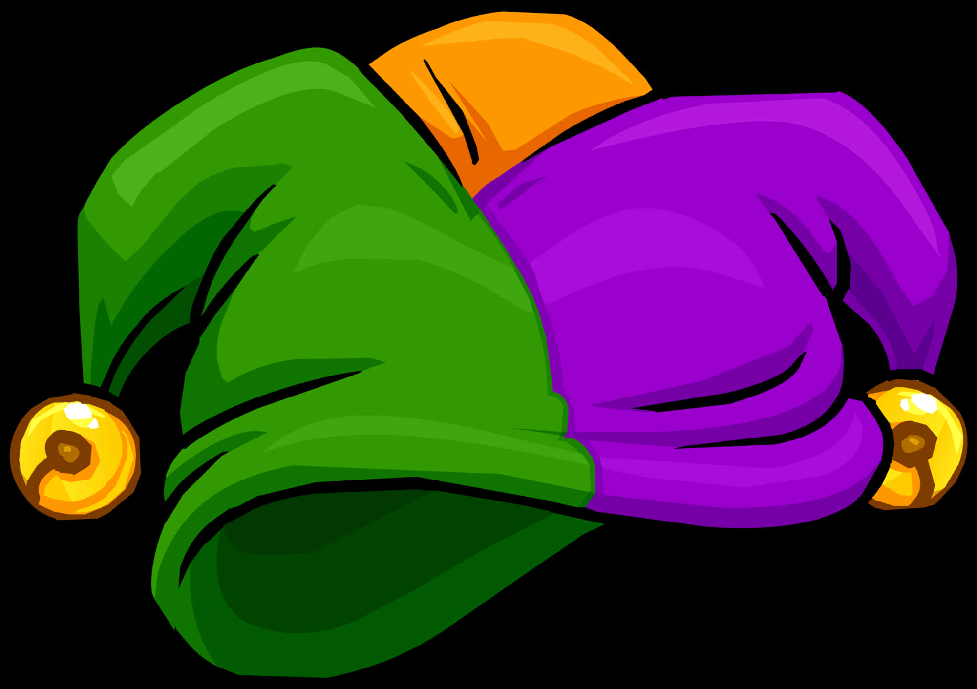 Colorful Cartoon Jester Hat PNG