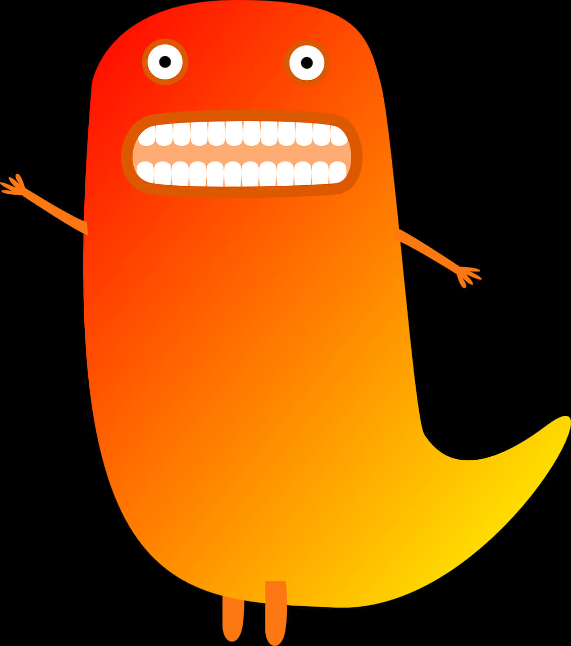 Colorful Cartoon Monster PNG