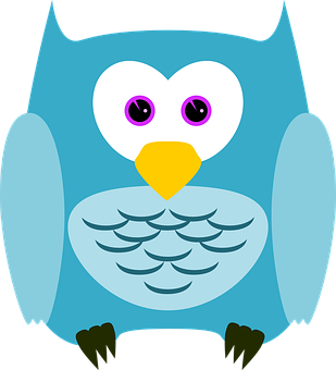 Download Colorful Cartoon Owl Illustration | Wallpapers.com