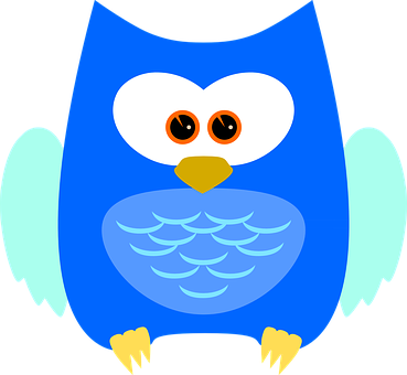 Colorful Cartoon Owl Illustration PNG
