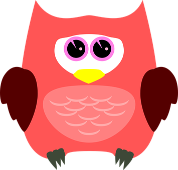 Colorful Cartoon Owl Illustration PNG