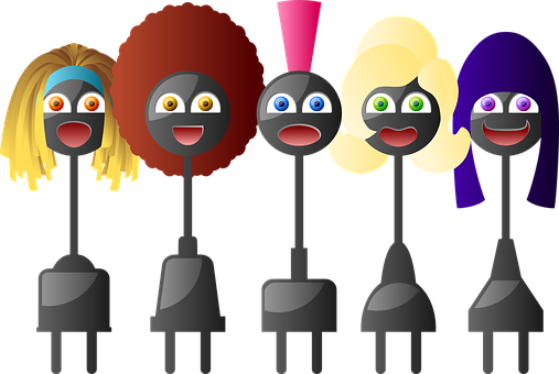 Colorful Cartoon People Puppets PNG