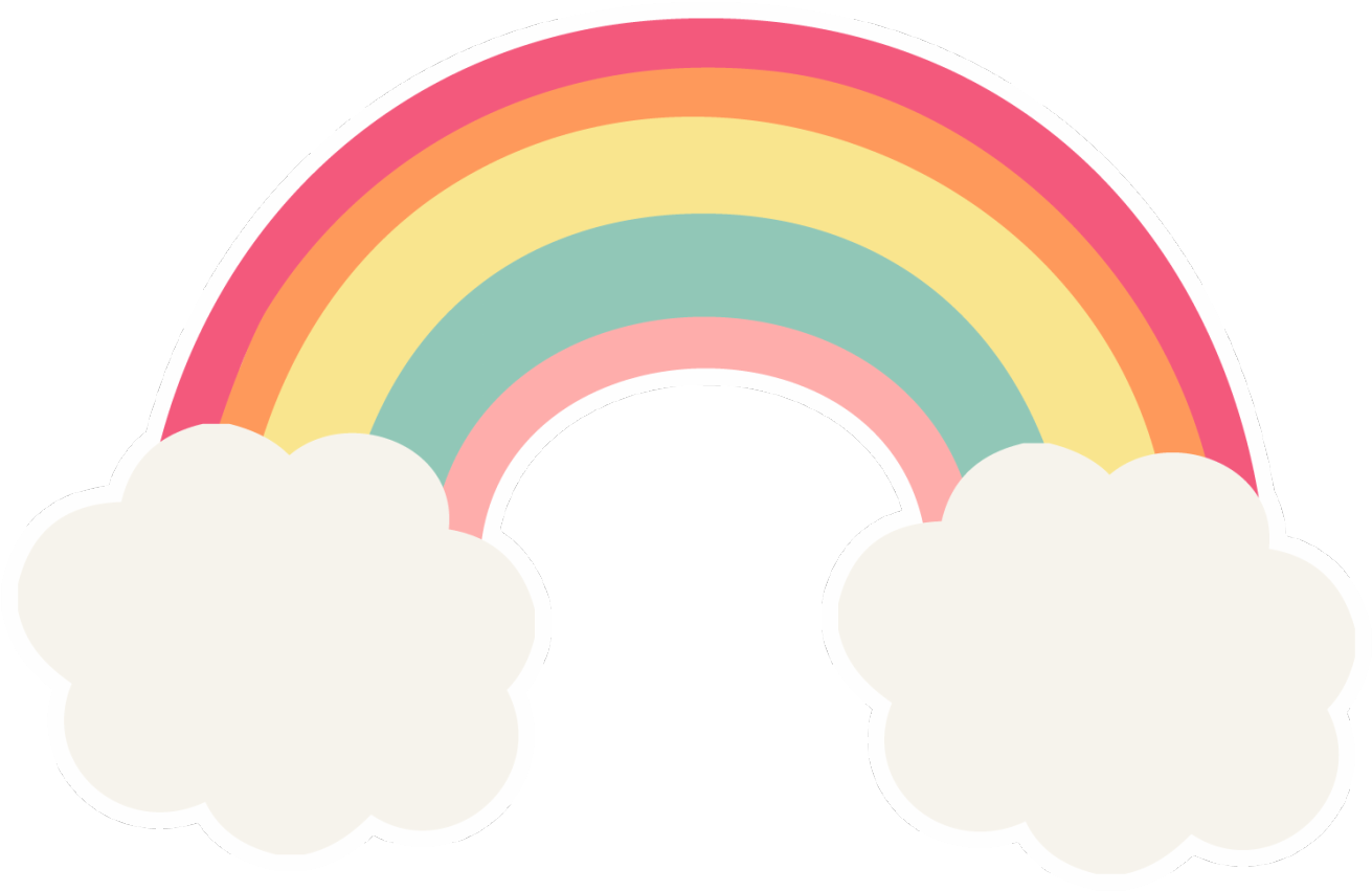 Colorful Cartoon Rainbow PNG