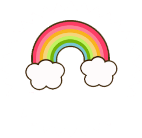 Colorful Cartoon Rainbow Clouds PNG