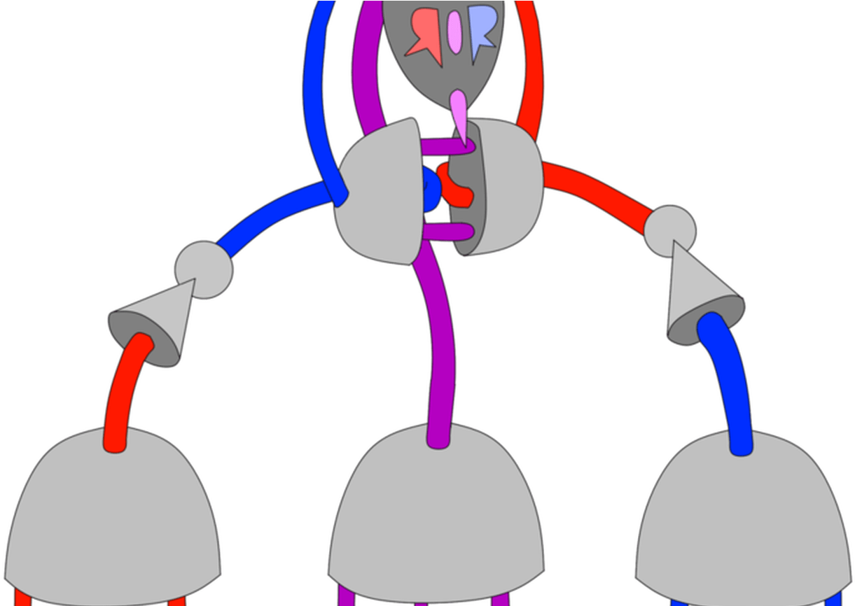 Colorful Cartoon Robot Dancing PNG