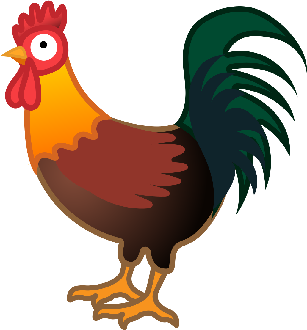 Download Colorful Cartoon Rooster | Wallpapers.com