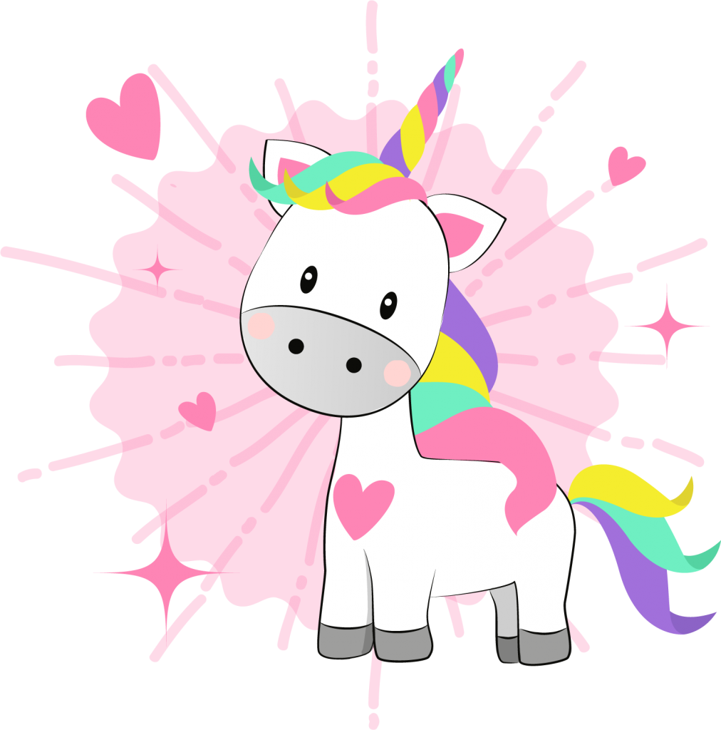 Download Colorful Cartoon Unicorn | Wallpapers.com