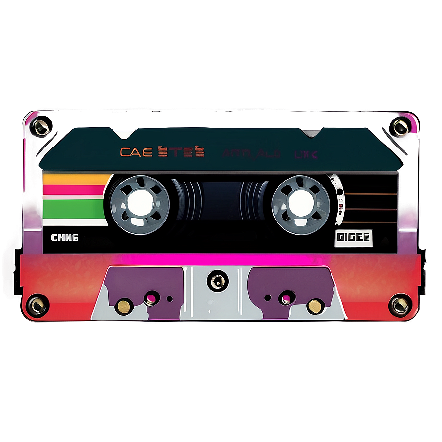 Download Colorful Cassette Tape Png 05252024 | Wallpapers.com