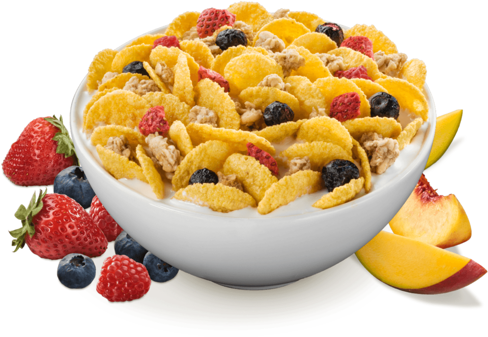 Colorful Cerealwith Fruits PNG