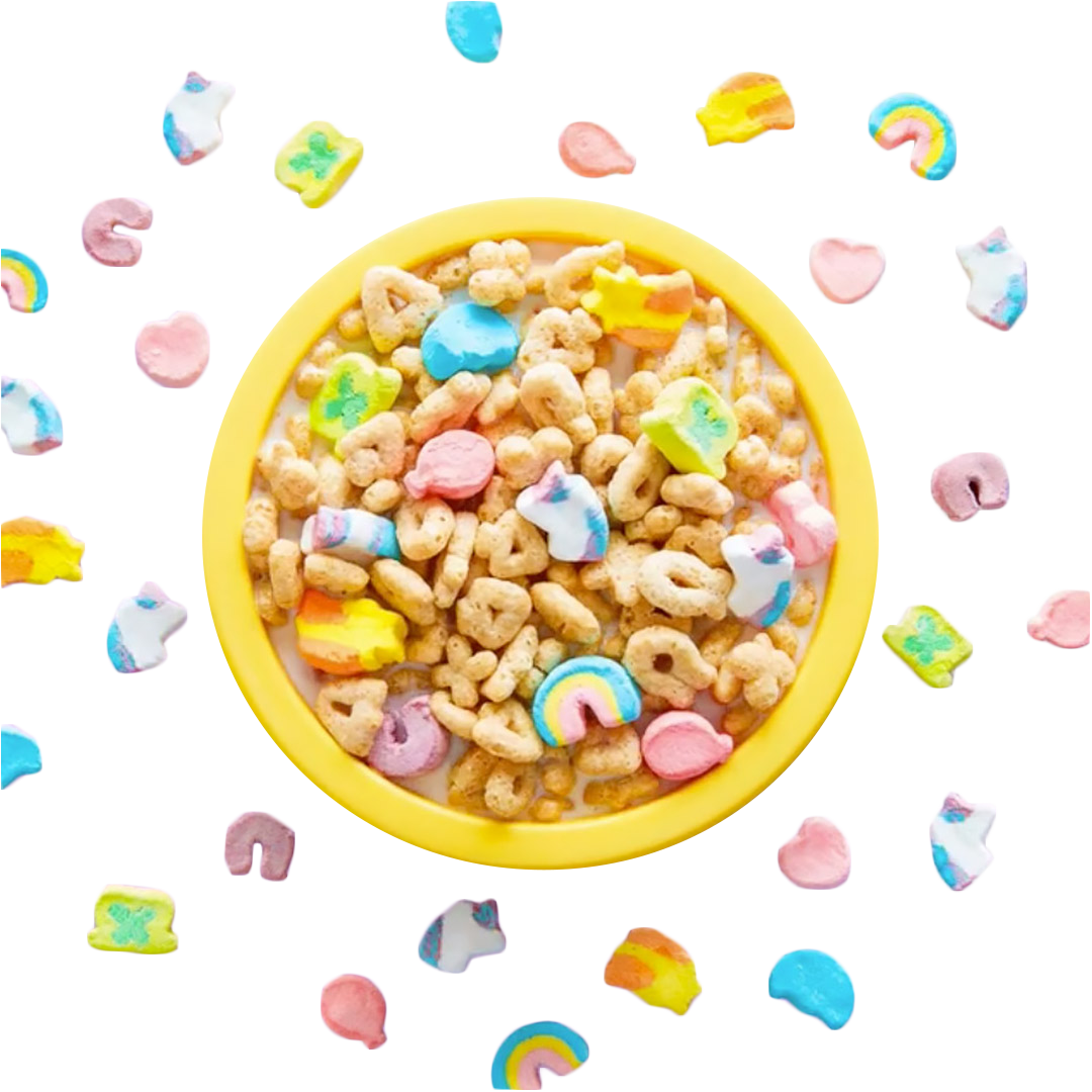 Colorful Cerealwith Marshmallows PNG