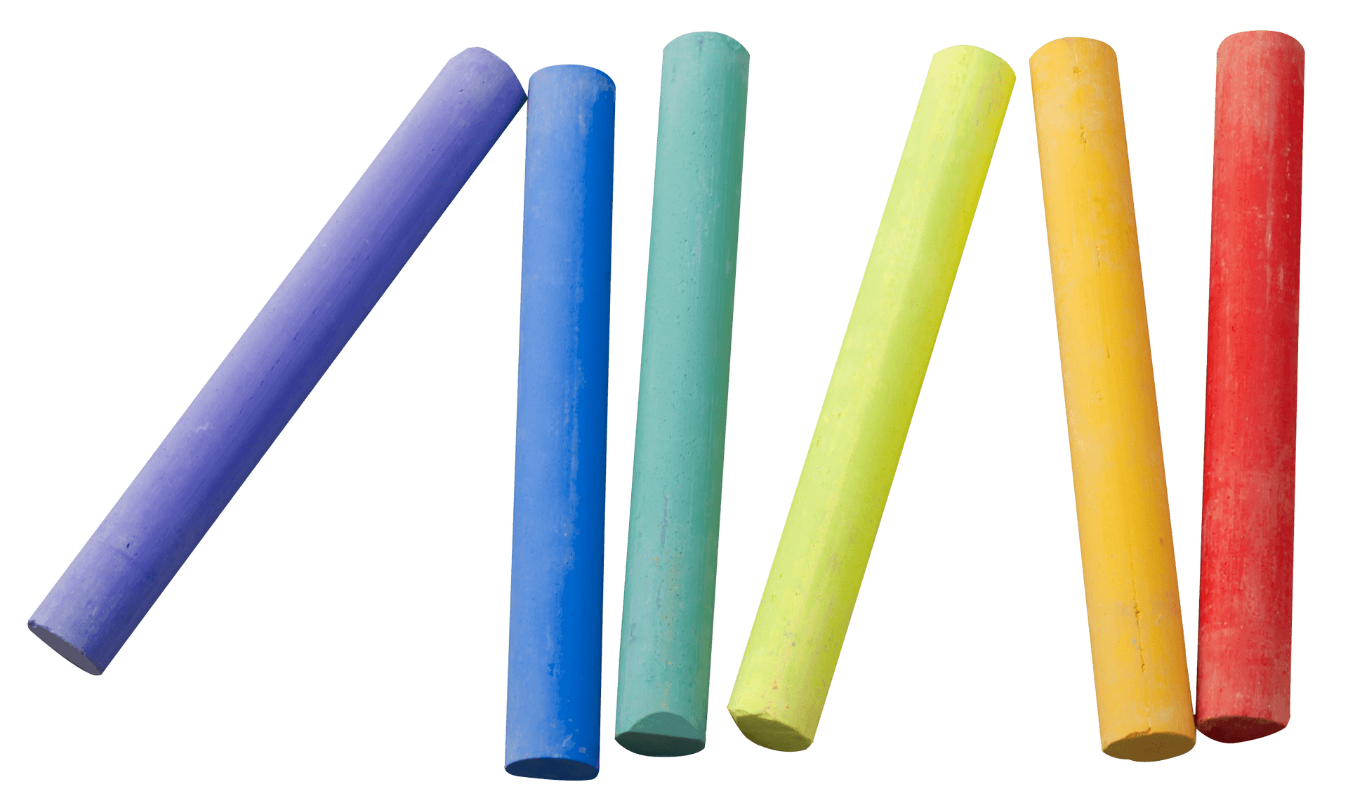 Colorful Chalk Pieces PNG