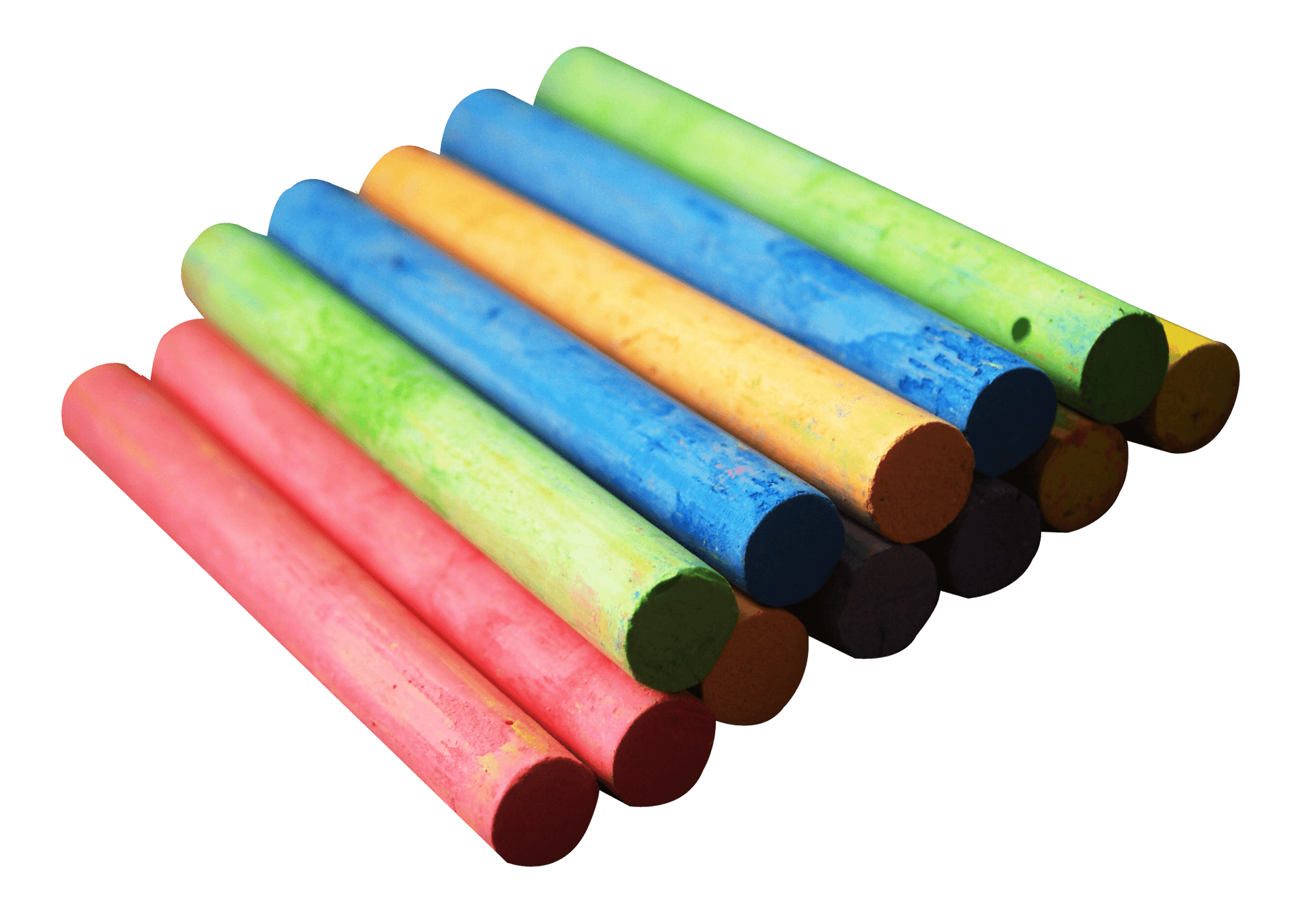 Colorful Chalk Sticks PNG