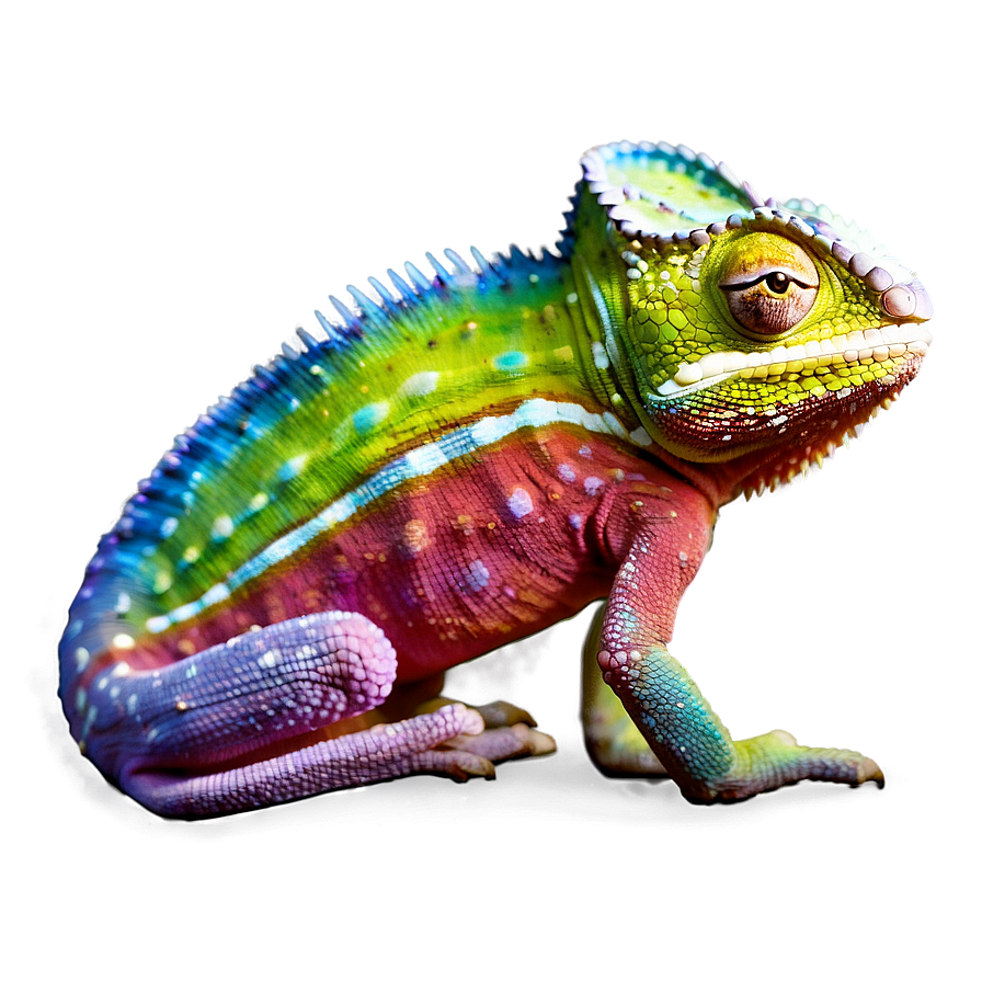 Download Colorful Chameleon Png Clg | Wallpapers.com