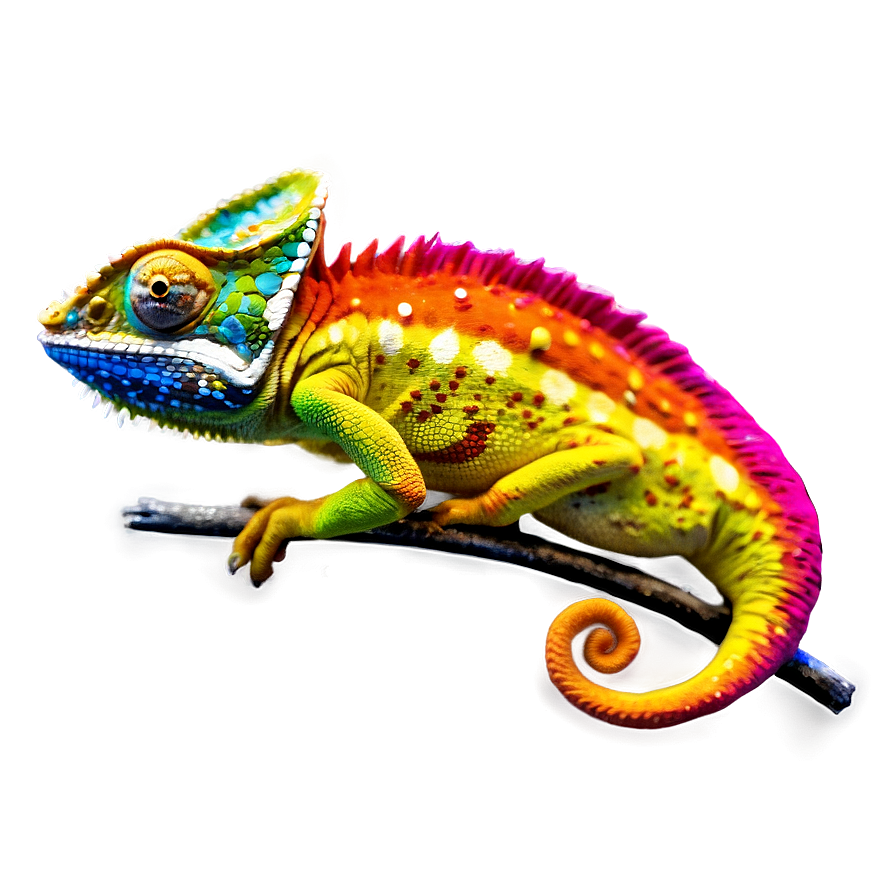 Download Colorful Chameleon Png Xsc | Wallpapers.com