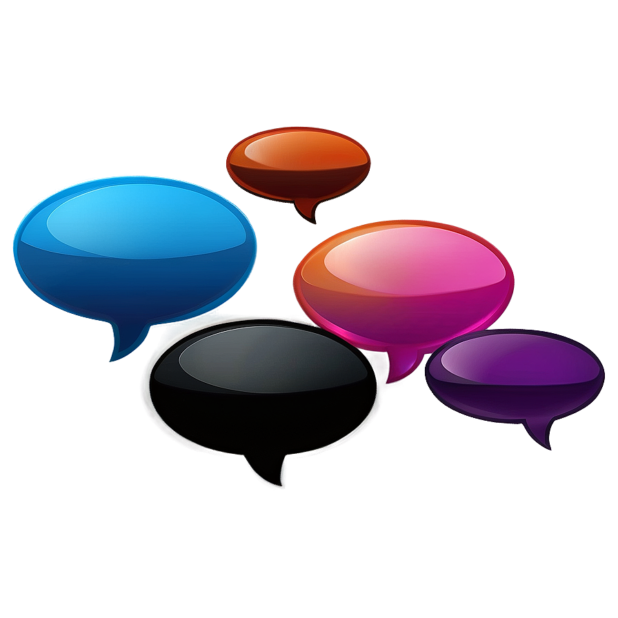 Colorful Chat Box Background Png Neu PNG