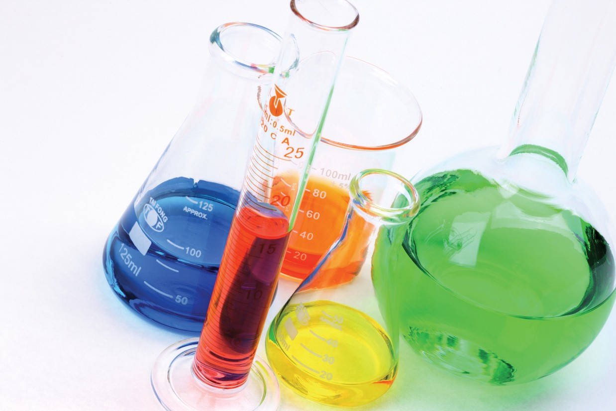 Colorful Chemistry Chemical Solutions Wallpaper