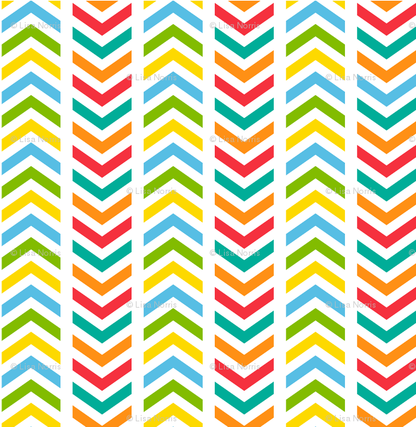 Colorful Chevron Pattern PNG