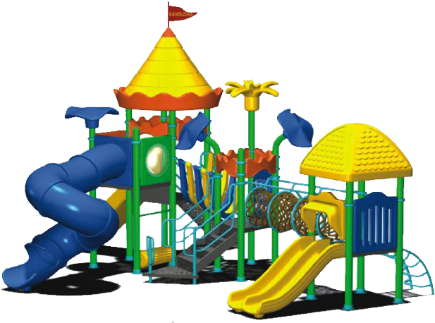 Colorful Childrens Playground Equipment PNG