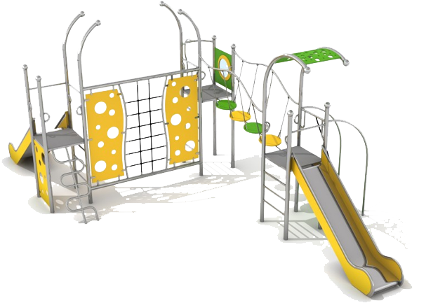 Colorful Childrens Playground Equipment PNG