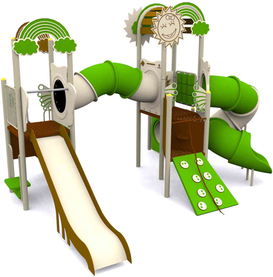 Colorful Childrens Playground Equipment PNG