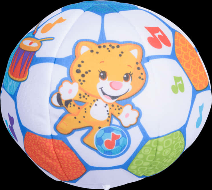 Colorful Childrens Soccer Ball PNG