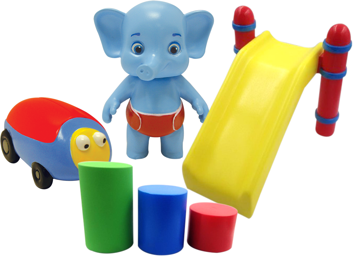 Colorful Childrens Toysand Figurine PNG