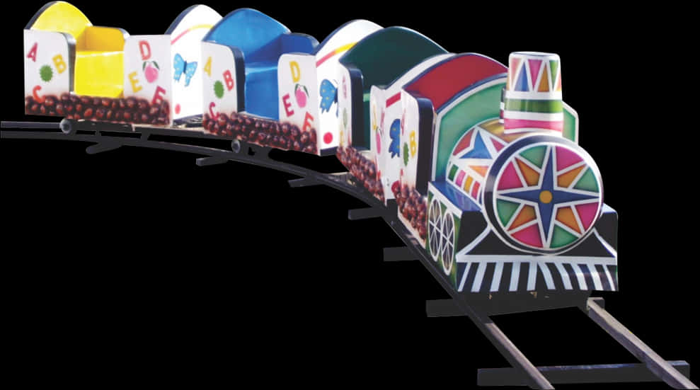 Colorful Childrens Train Playground Equipment PNG