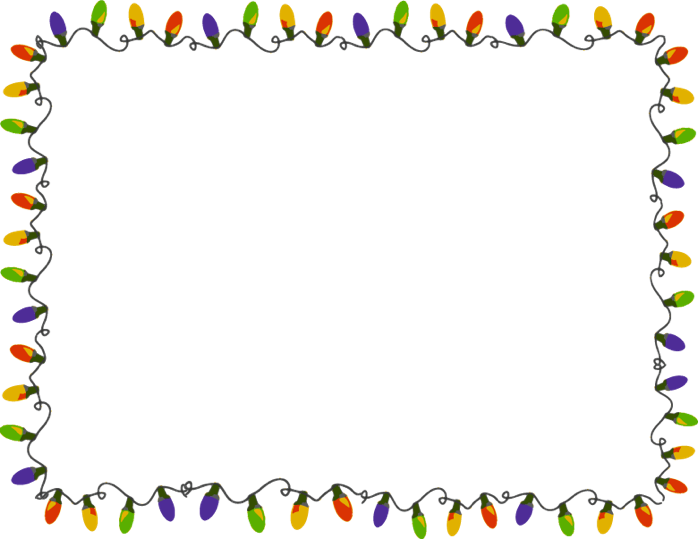 Download Colorful Christmas Lights Border Clipart | Wallpapers.com