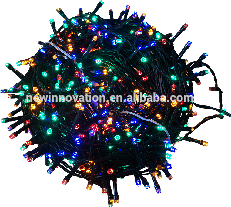 Colorful Christmas Lights Bundle PNG