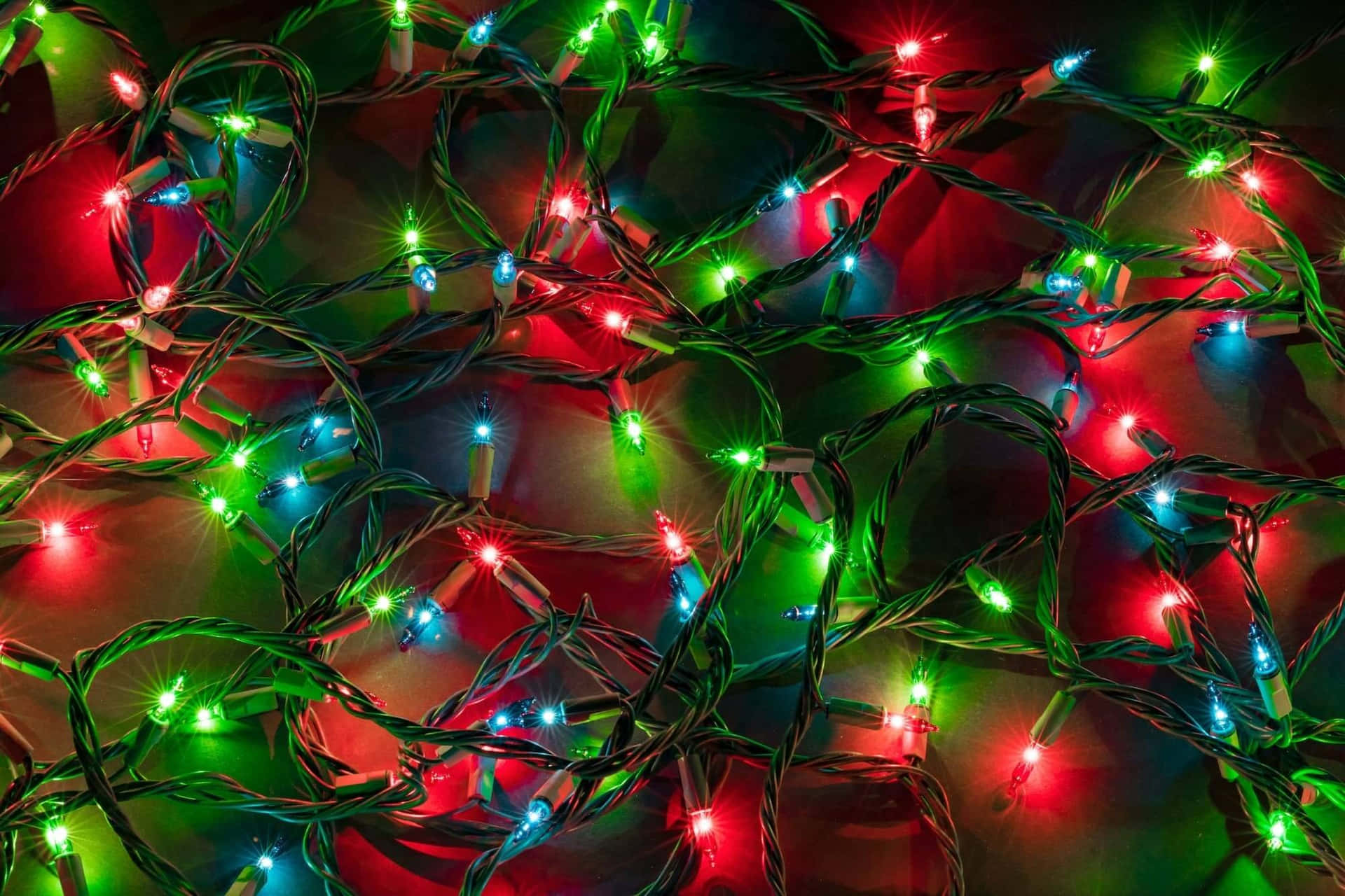 Colorful Christmas Lights Wallpaper