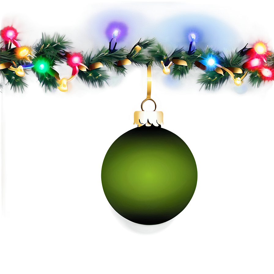 Colorful Christmas Lights Png Ssy PNG