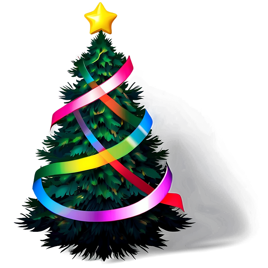 Colorful Christmas Tree Png Fhk35 PNG