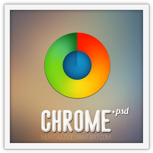 Colorful Chrome Logo Design PNG