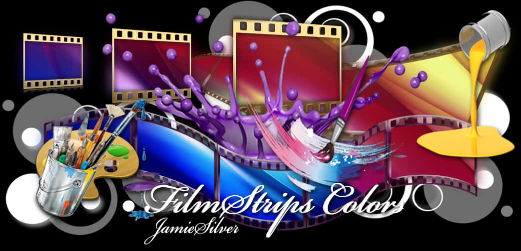 Colorful Cinema Artistry PNG