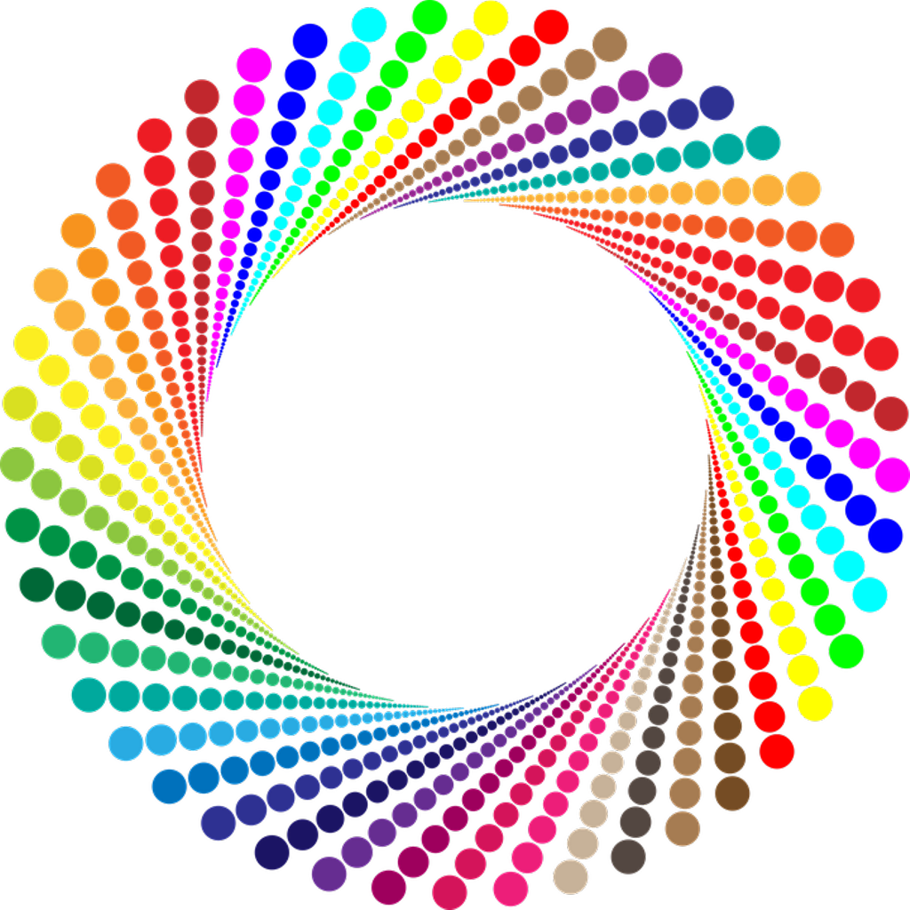 Colorful Circle Spectrum Design PNG