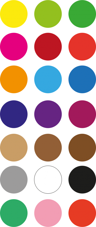 Colorful Circles Palette Graphic PNG