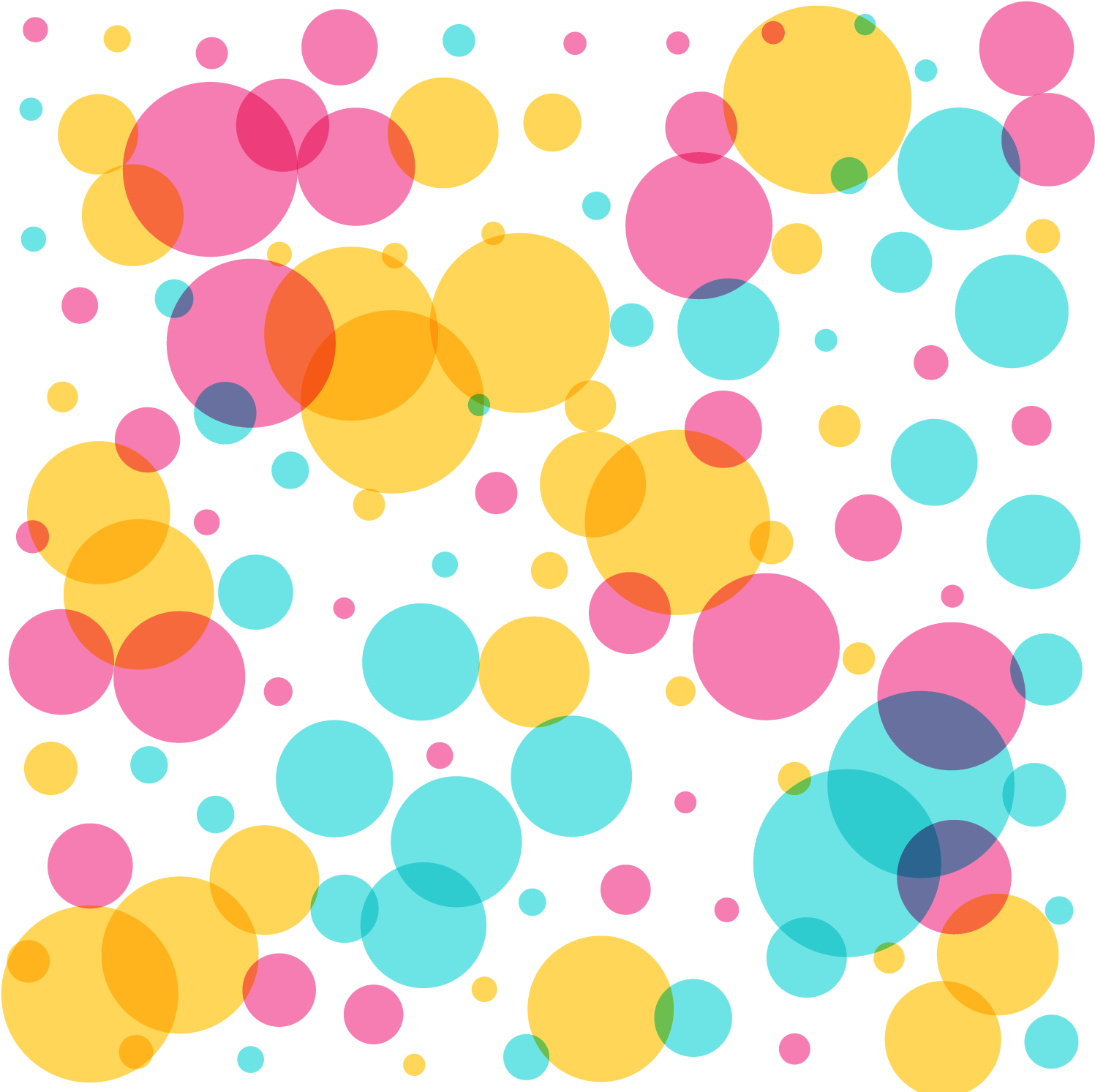 Colorful Circles Pattern Background PNG