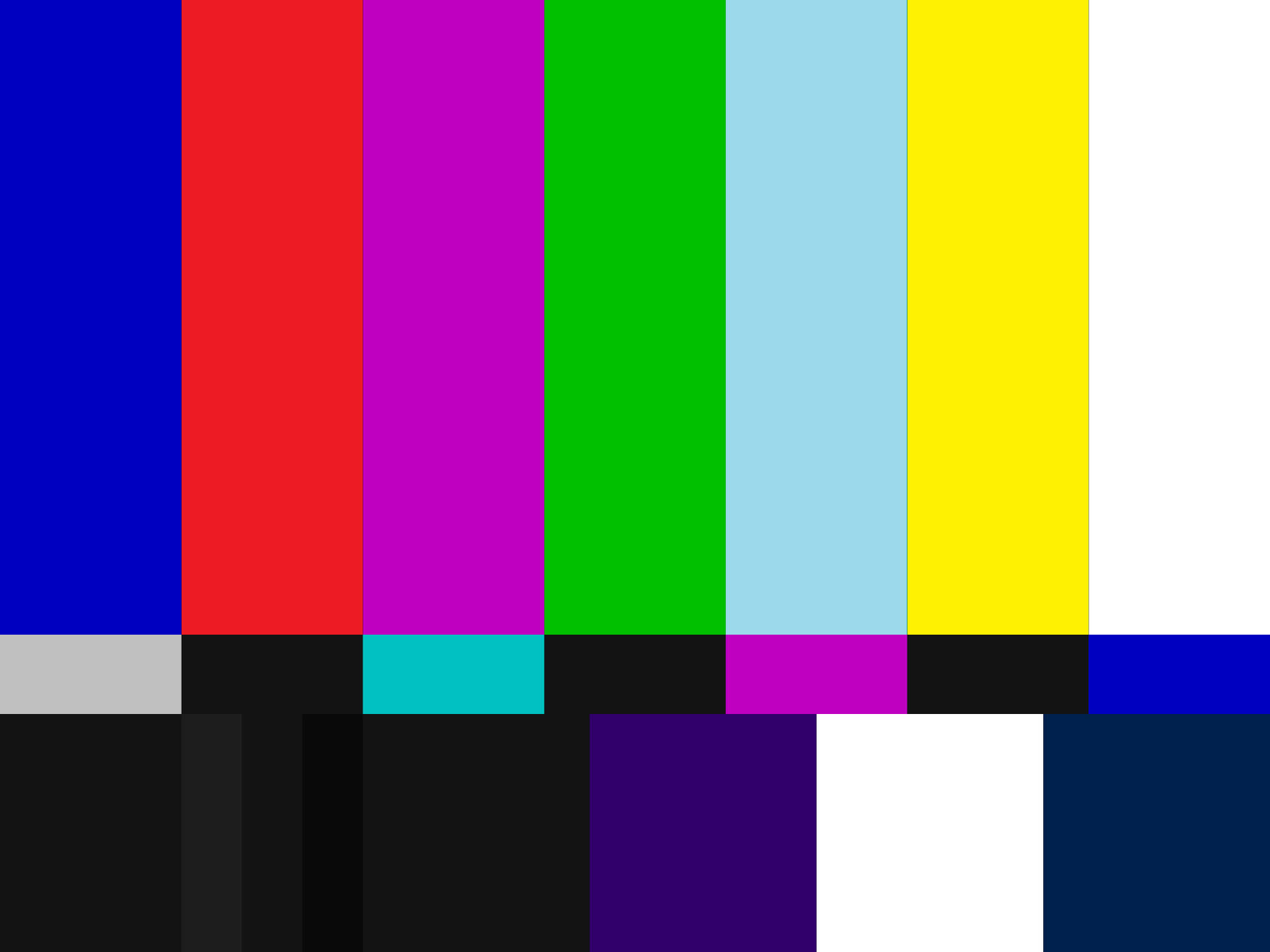 Colorful Classic Tv Broadcast Test Pattern Wallpaper