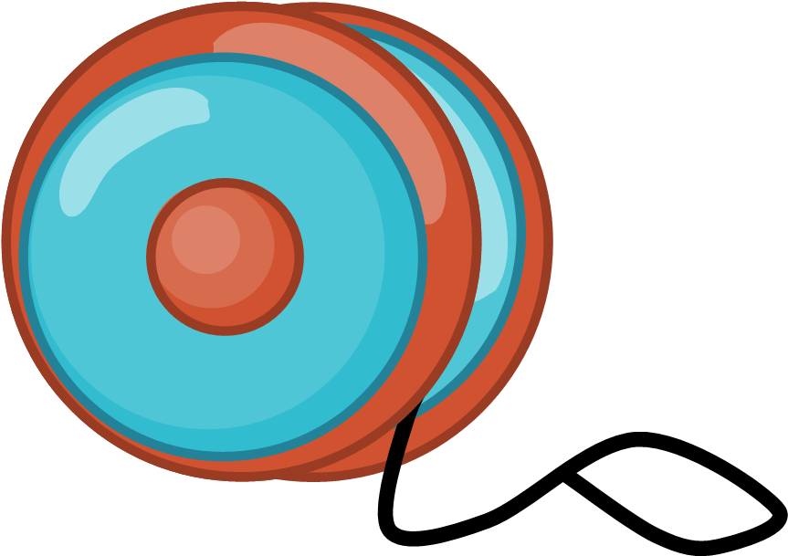 Colorful Classic Yoyo Illustration PNG