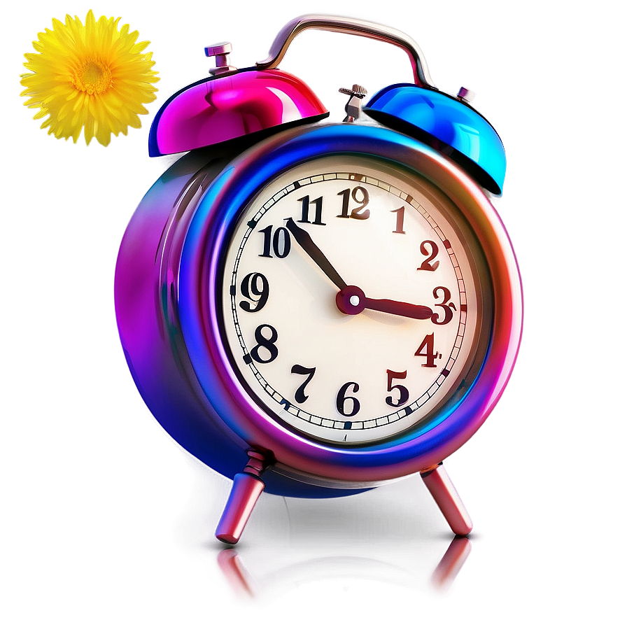 Colorful Clock Clipart Png Jwb54 PNG