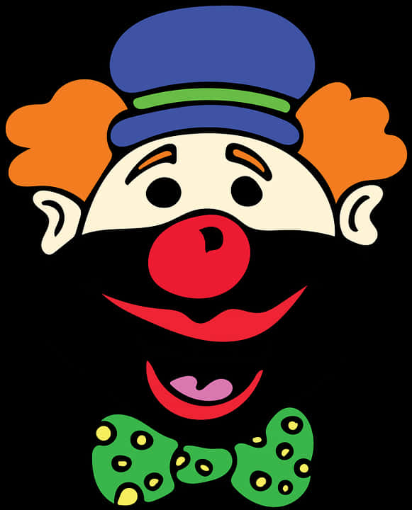 Colorful Clown Face Graphic PNG