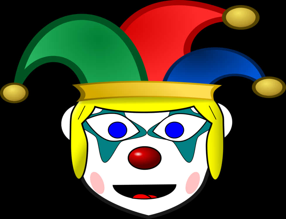 Colorful Clown Vector Illustration PNG