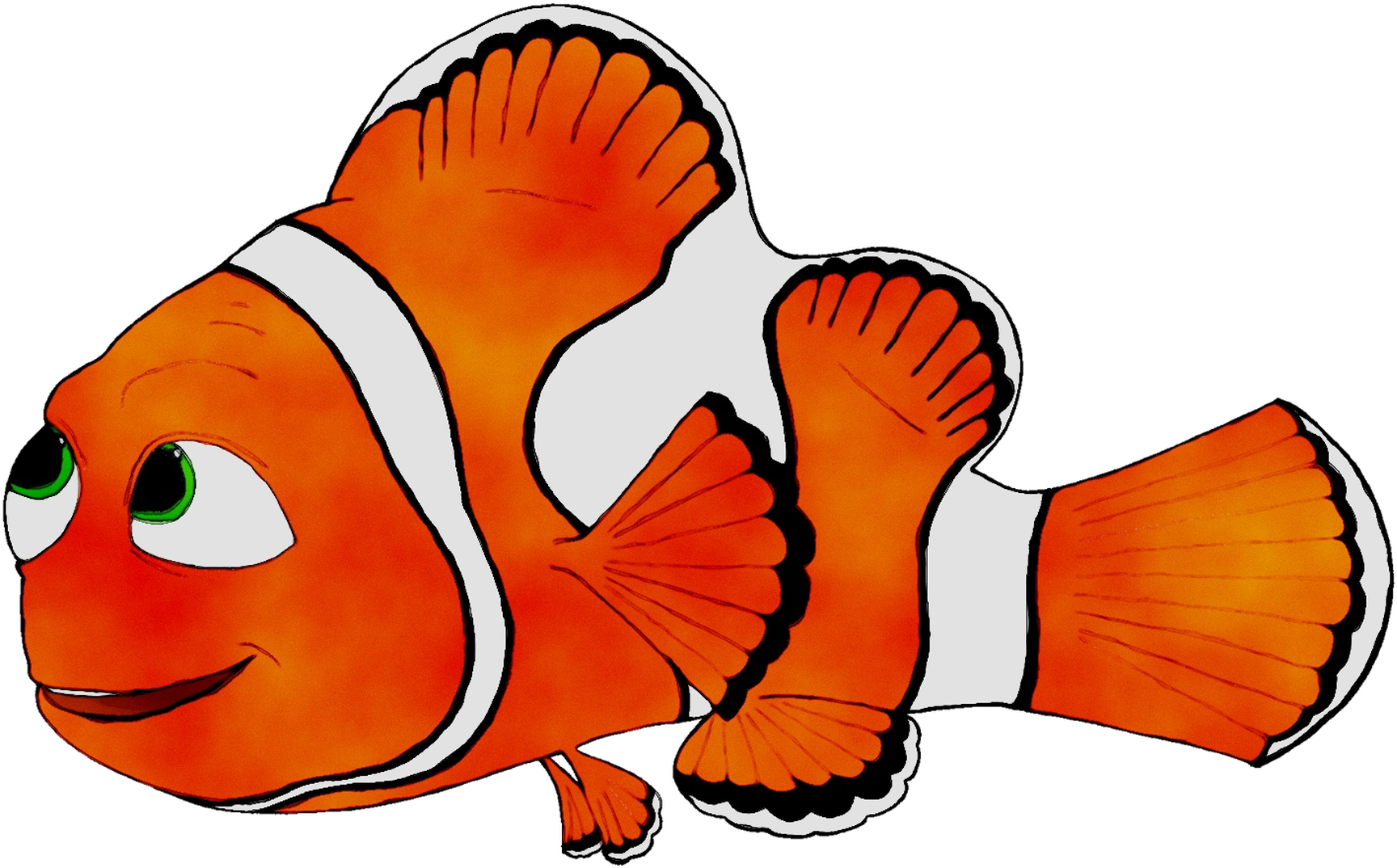 Colorful_ Clownfish_ Cartoon PNG