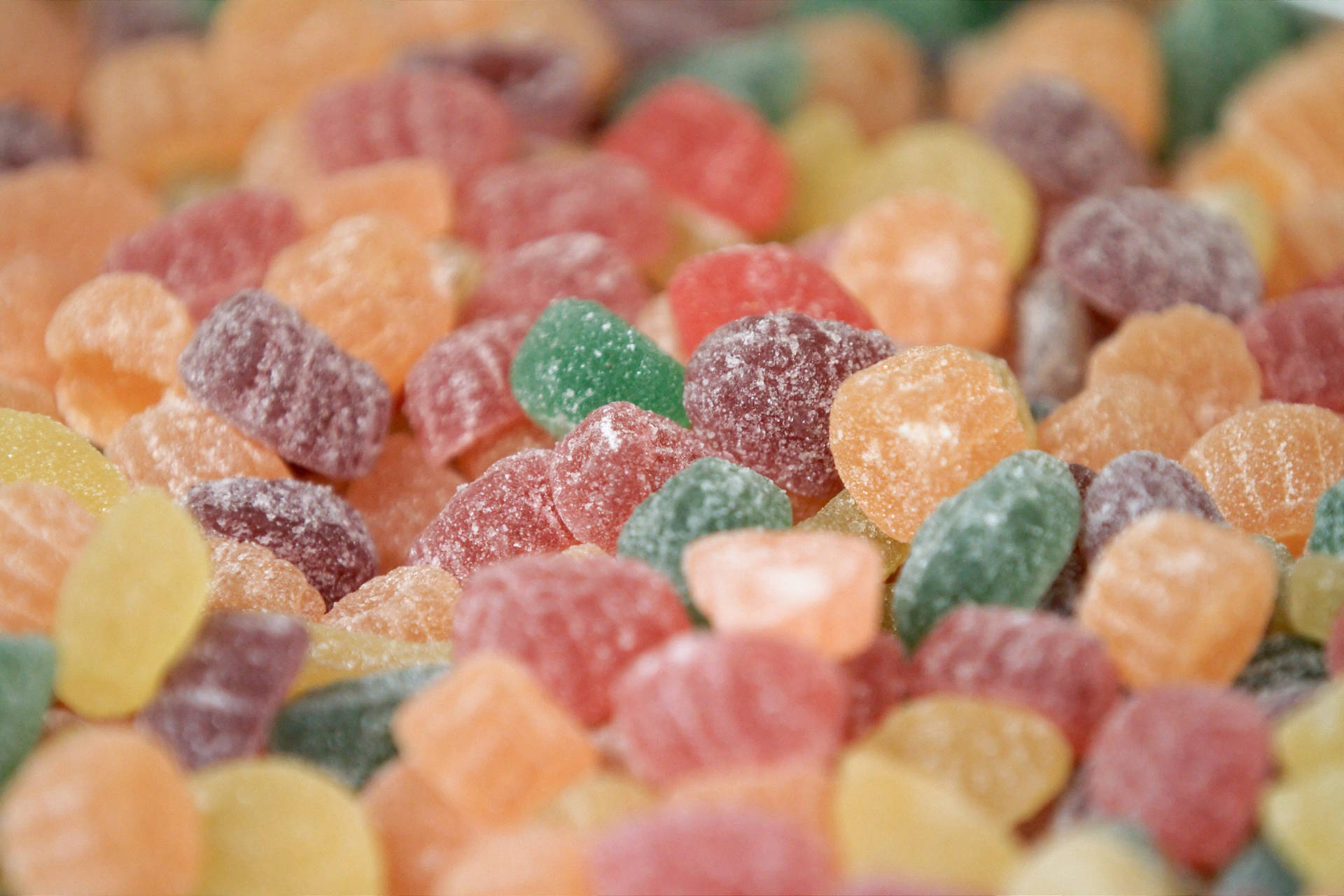 Colorful Coated Chewy Candies Wallpaper