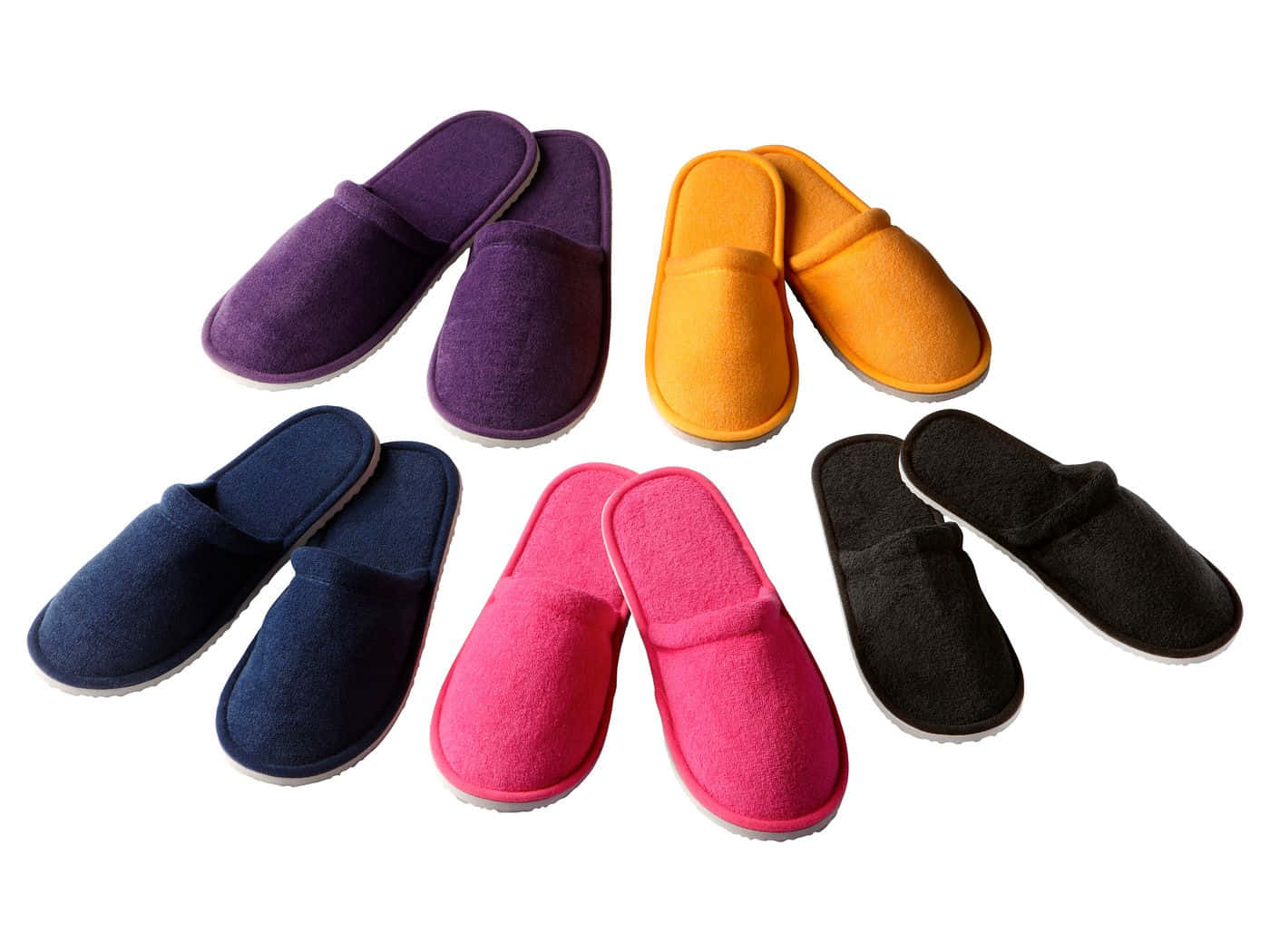 Colorful Collectionof Comfortable Slippers Wallpaper