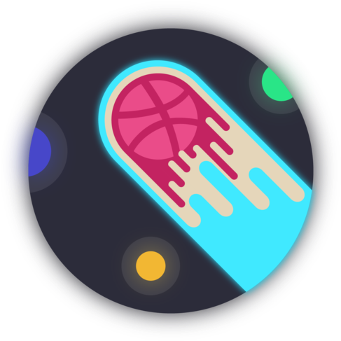 Colorful Comet Icon PNG