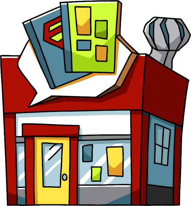 Colorful Comic Style Building PNG